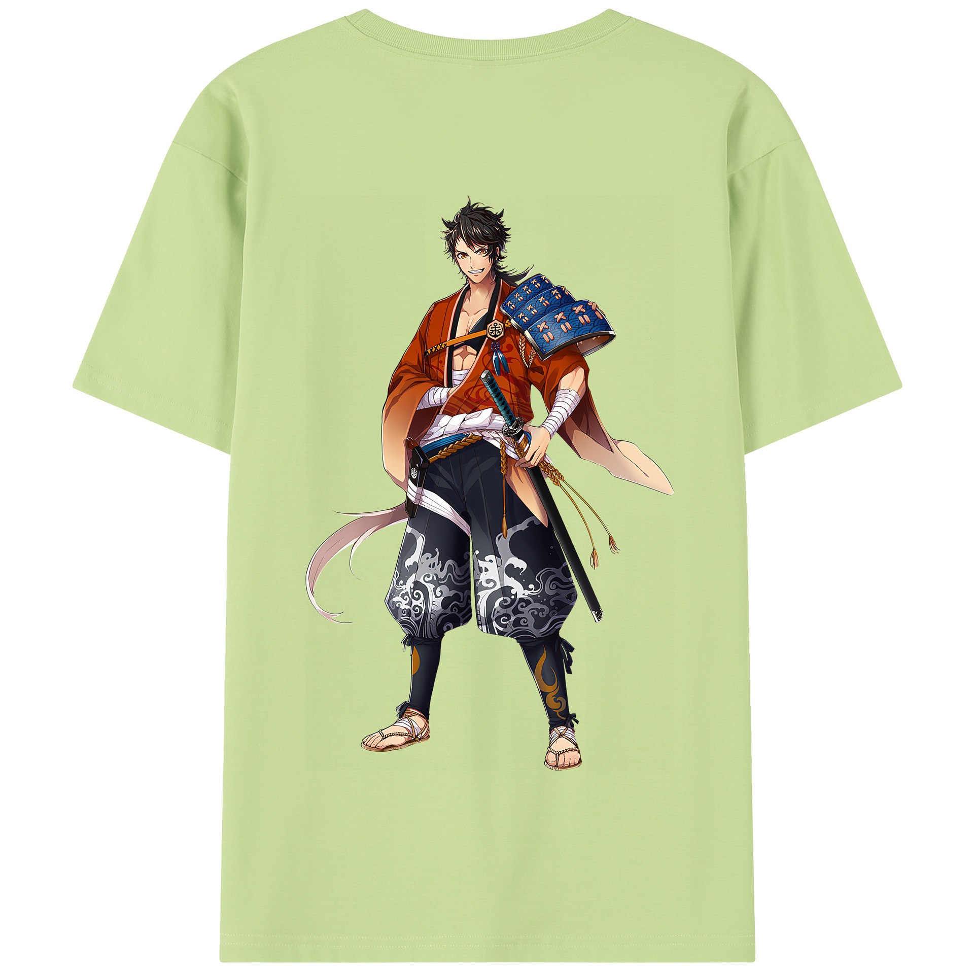 （画像用） 刀剣乱舞 Touken Ranbu 綿100％半袖Tシャツ（背面プリント）